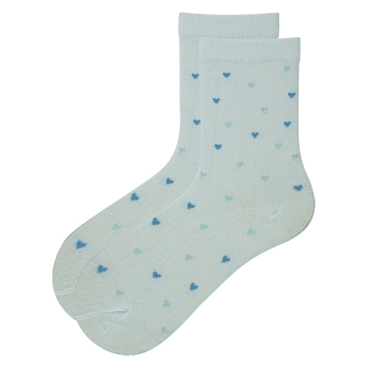 Blue Heart Socks for Girls