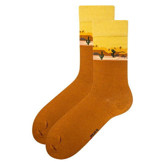 Men Desert Vibes Cotton Socks.