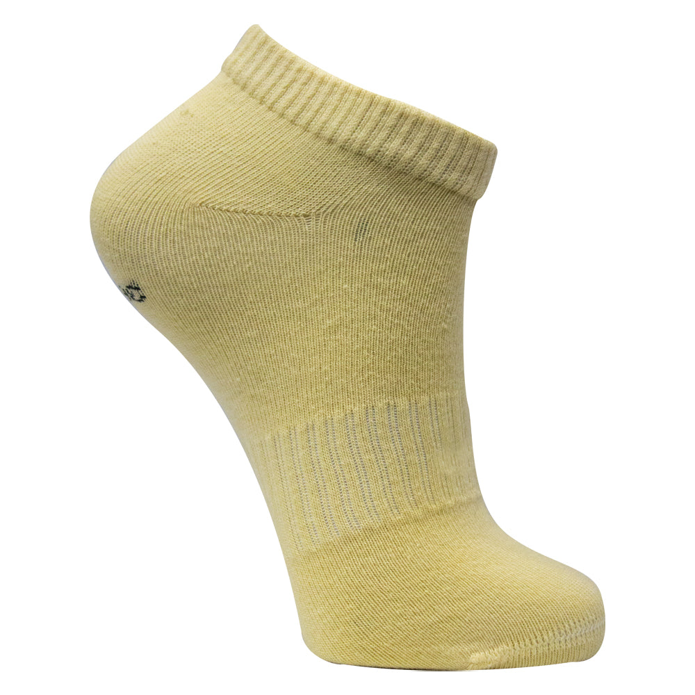 Unisex Kids & Women's Plain Dark Yellow Ankle Socks