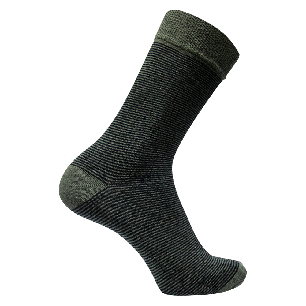 Men Elevated Stripe Crew Socks