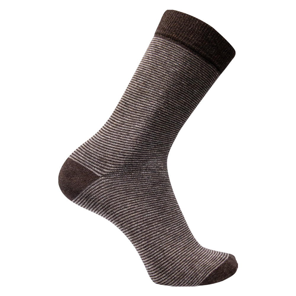 Men Elevated Stripe Crew Socks