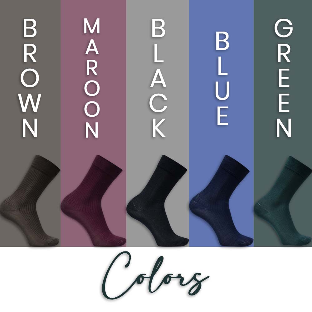 Premium Mercerized Needle Drop Socks for Men