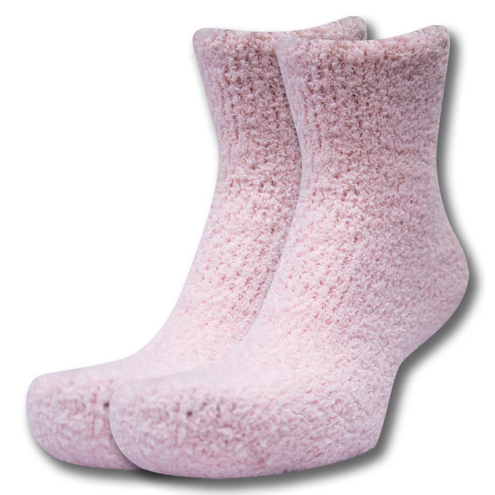 Baby Pink Cozy Women Plush Comfort Socks