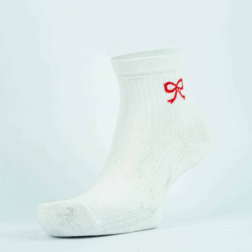 Ribbon Quarter Socks for Women