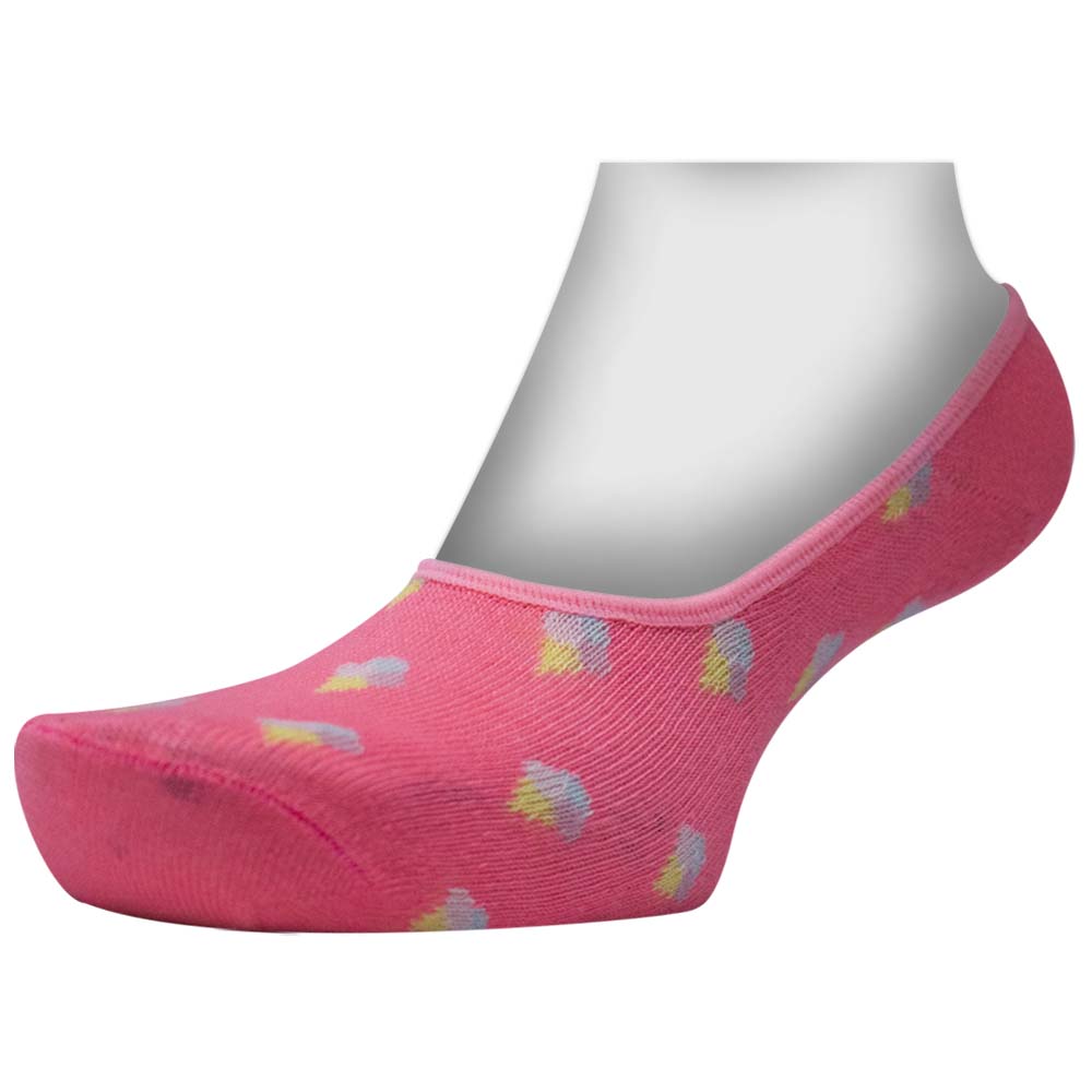 Girls Pink No Show Socks
