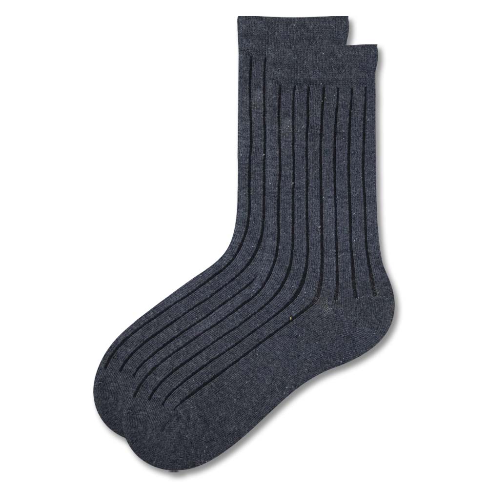 Aesthetic Ribbed Girls Crew Socks