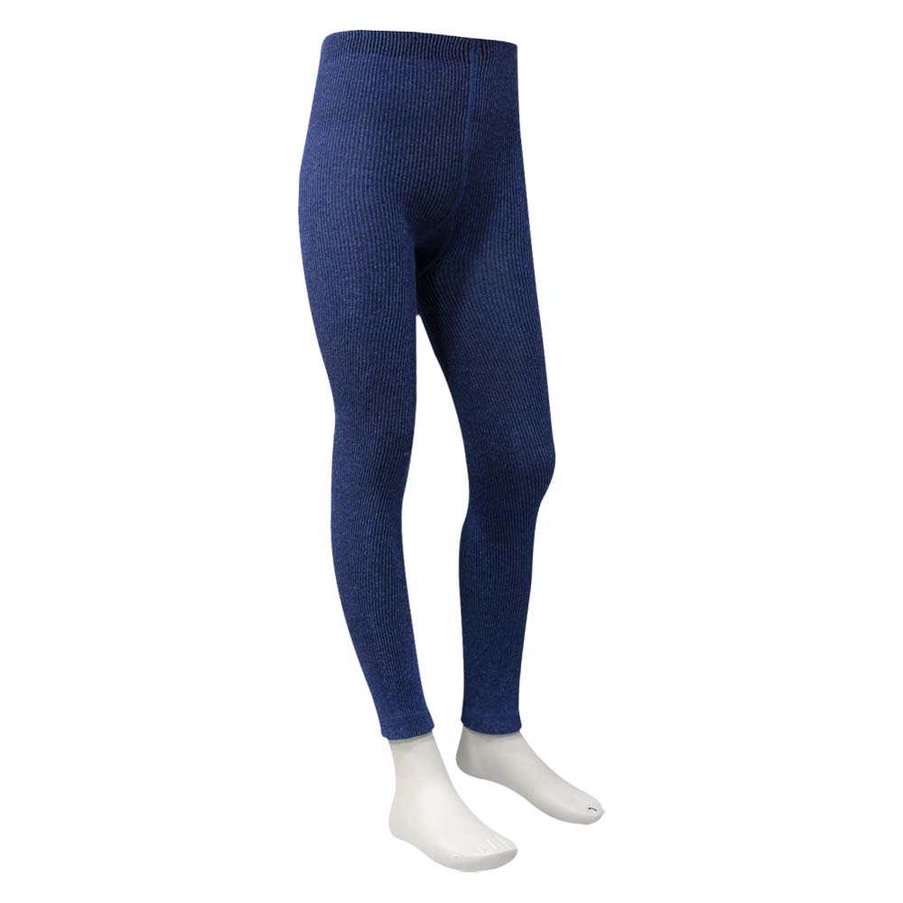 Solid Jeans Blue Girl's Leggings And Tights (OT)