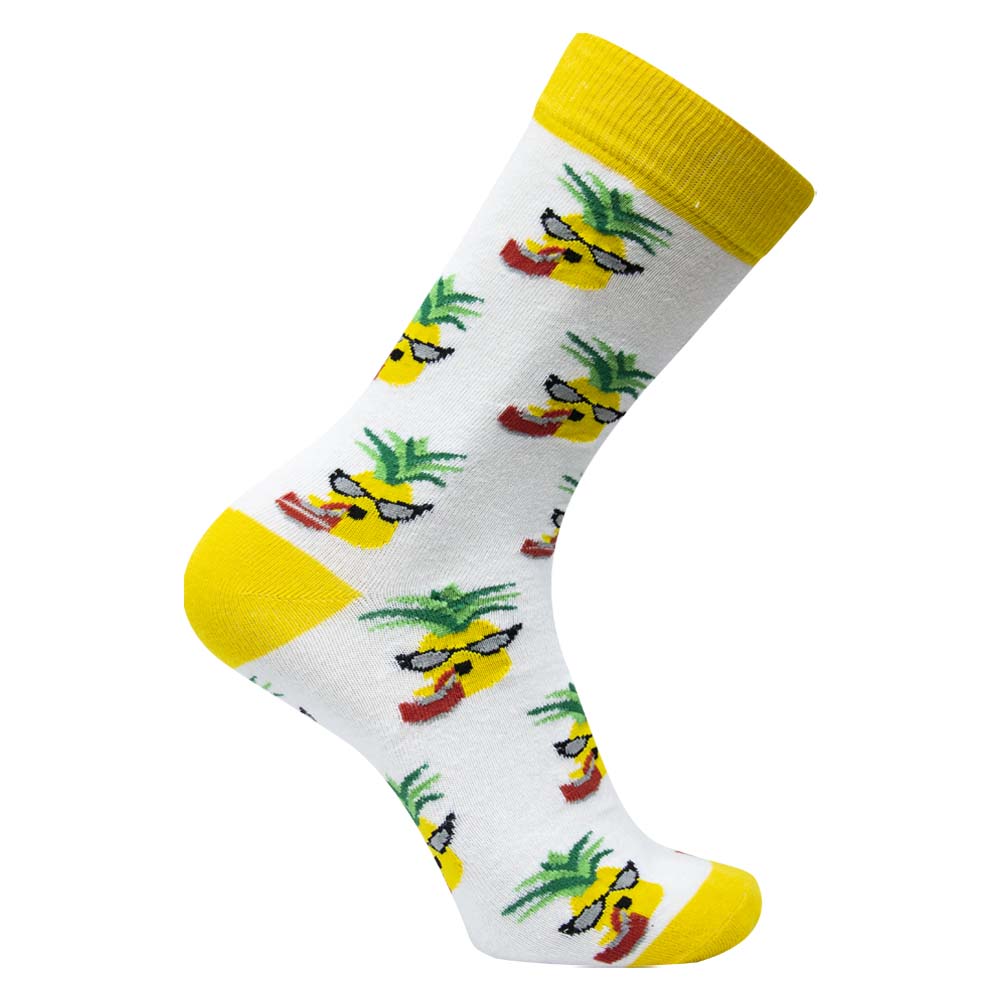 Cool Pineapple Print Socks for Men