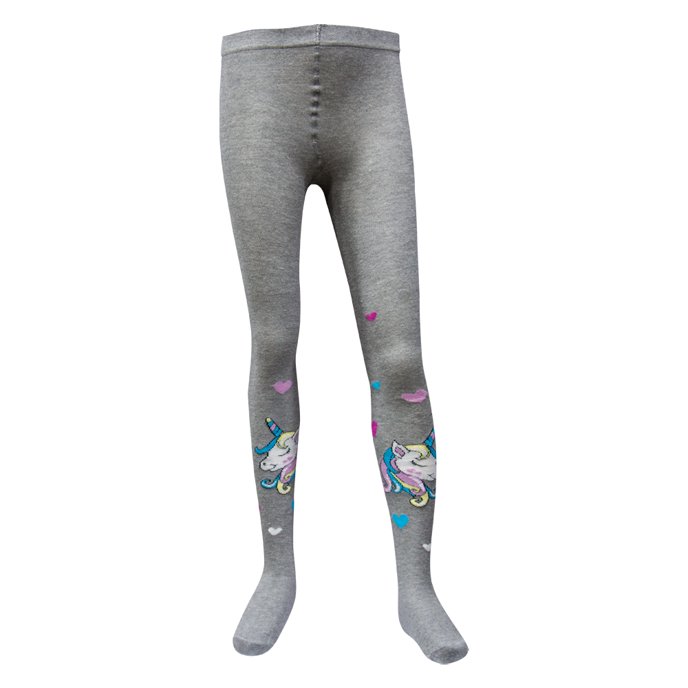 Unicorn Magic & Hearts Tights for Girls (OT)