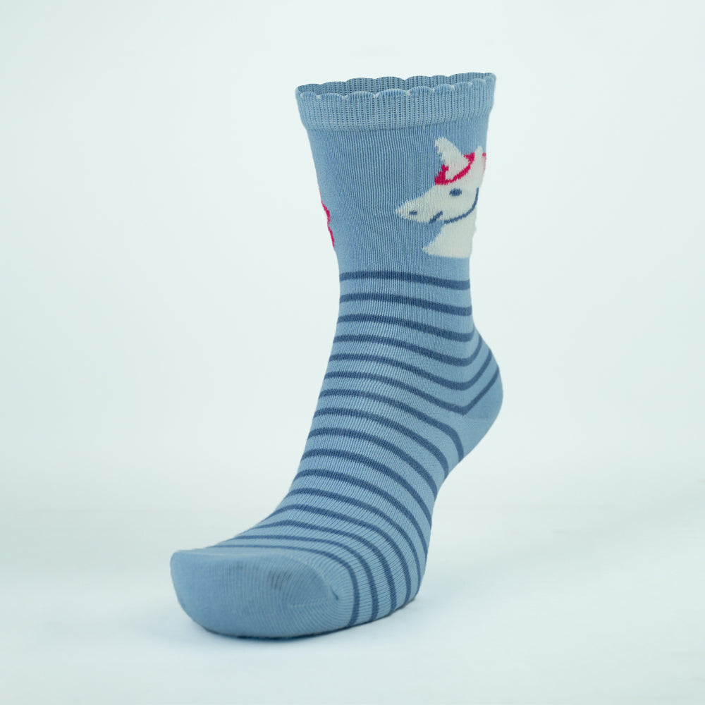 Magical Unicorn Girls' Crew Socks
