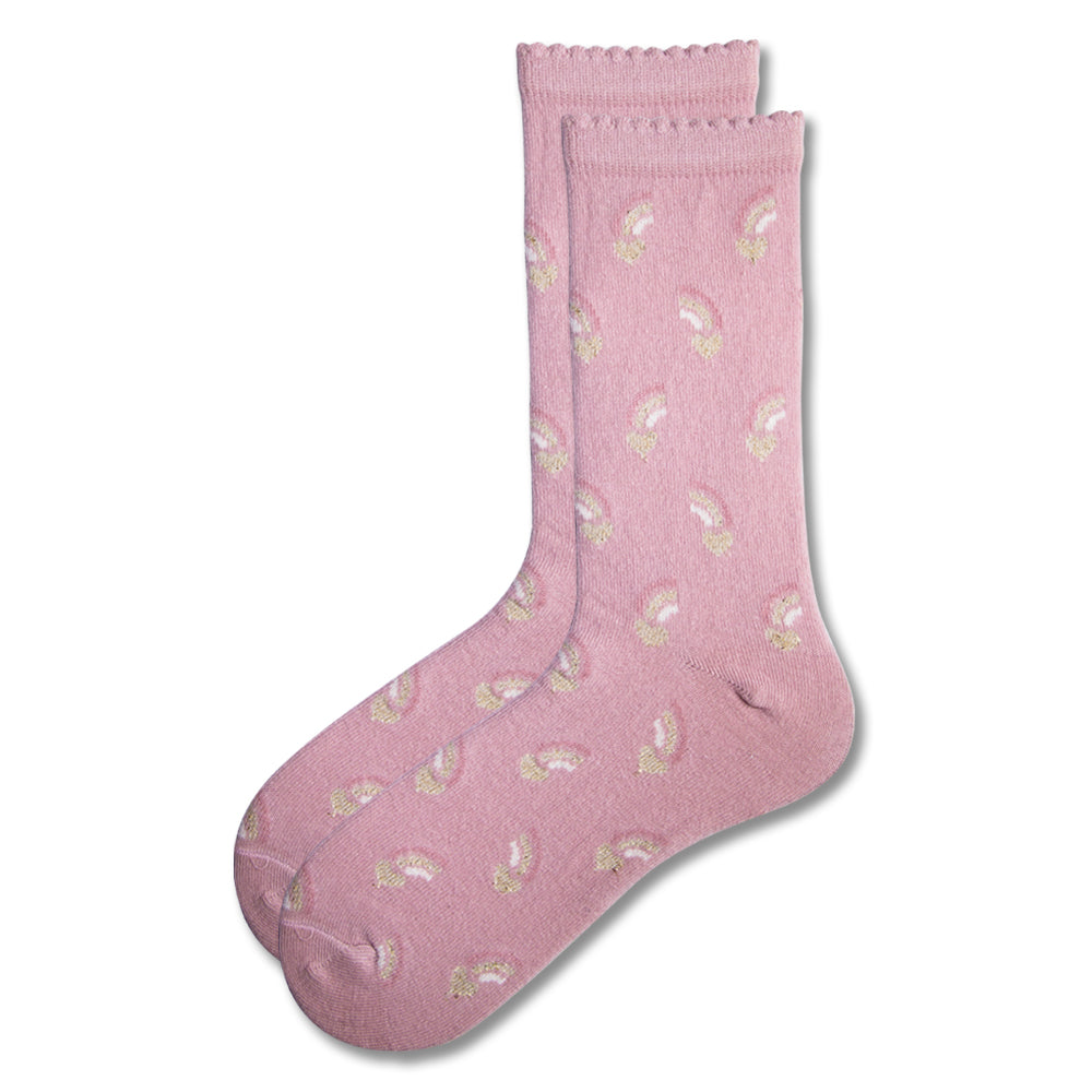 Girls Rainbow Print Crew Socks