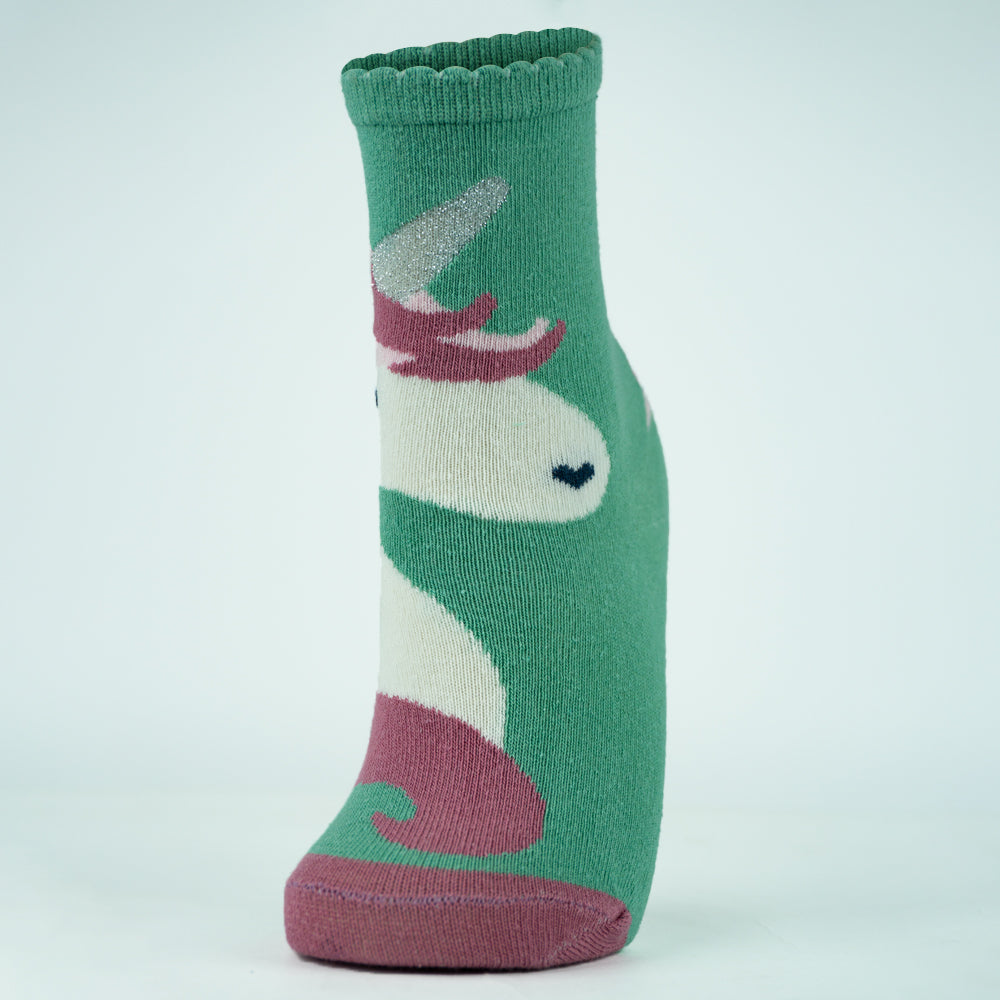 Magical Unicorn Girls' Crew Socks