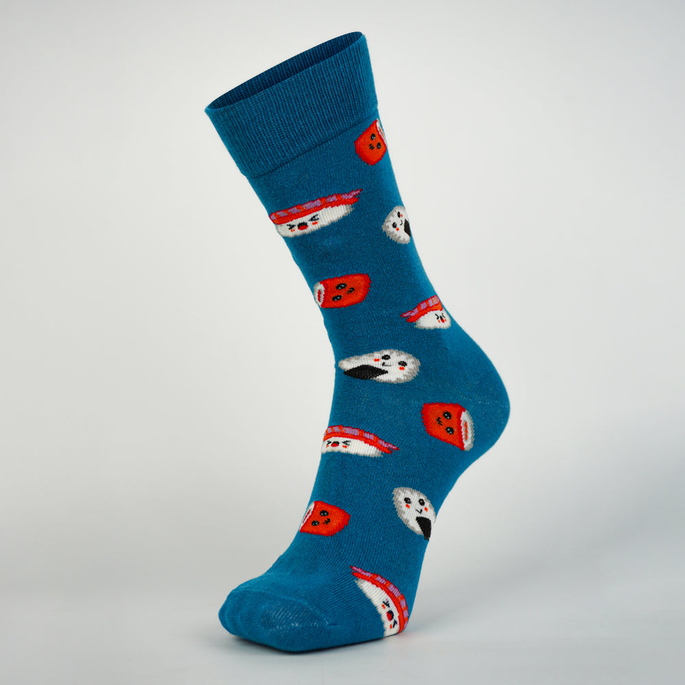 Premium Sushi Patterned Crew Socks
