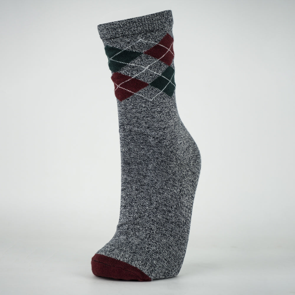 Premium Argyle Crew Socks for Boys