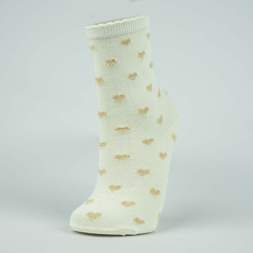 Girls Lurix  Heart Print Socks