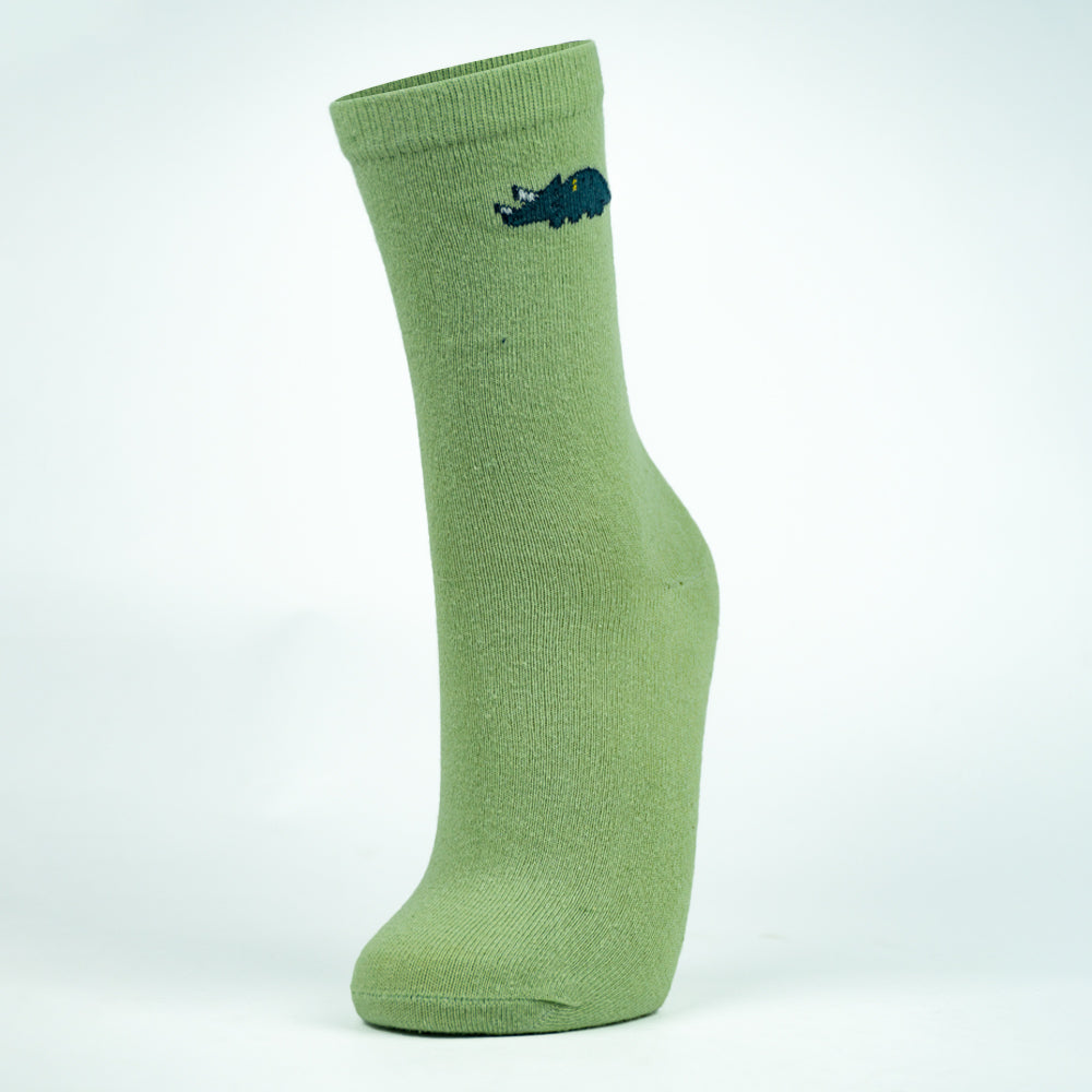 Boys Crocodile Print Crew Socks