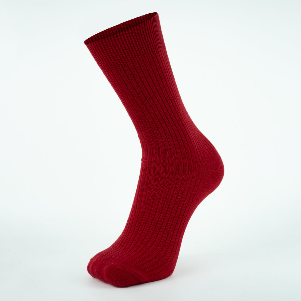 Men Ribbed Cotton Crew Socks
