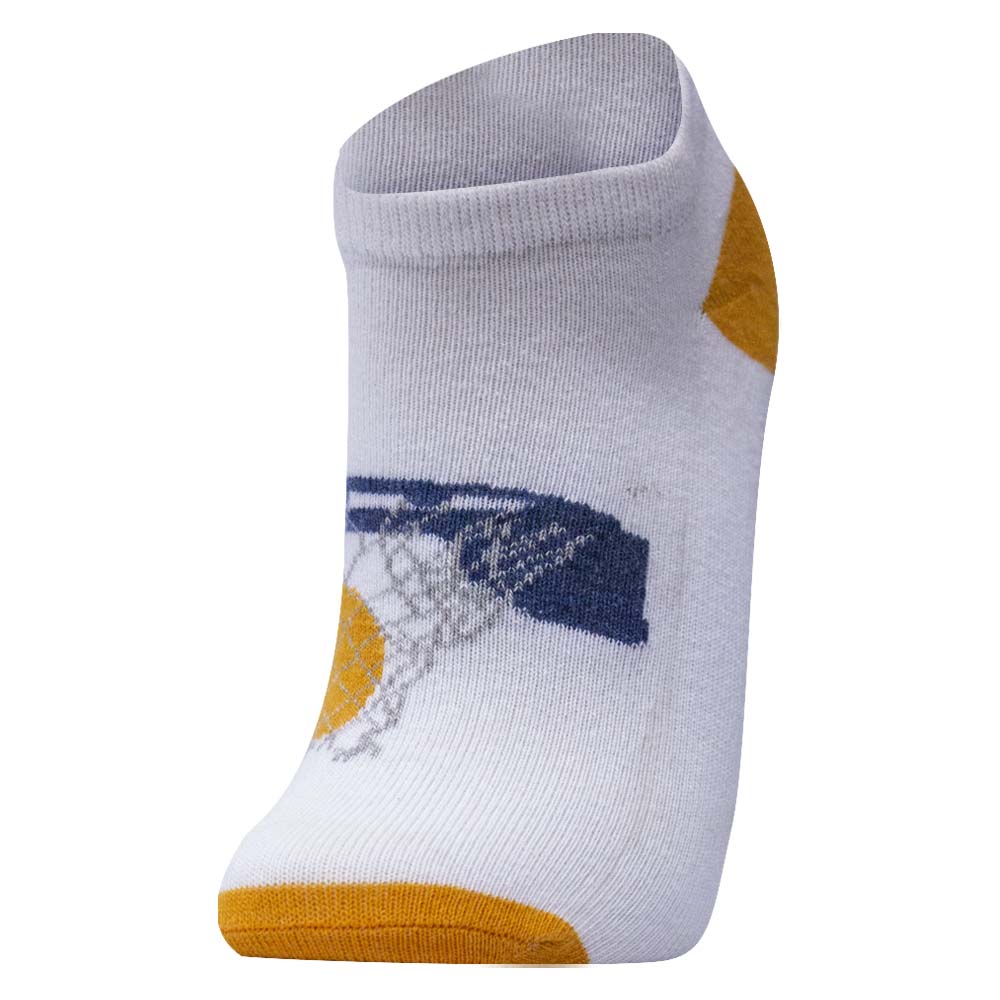 Basketball Hoop & Ball Design Boy's Ankle Socks