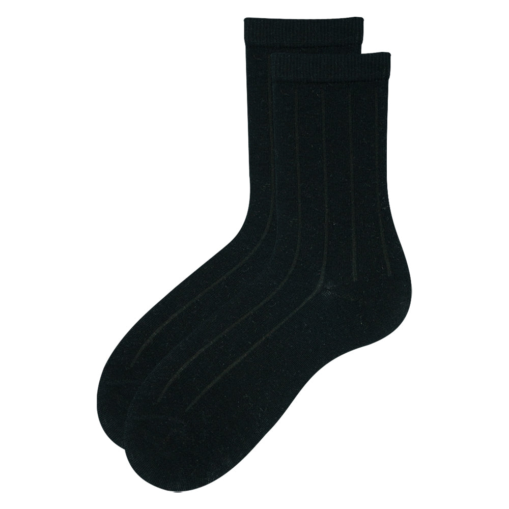 Unisex Ribbed Crew Socks