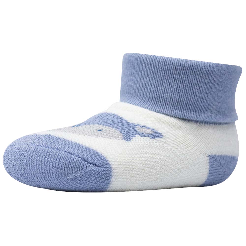 Blue & White Fox Baby Boy Socks