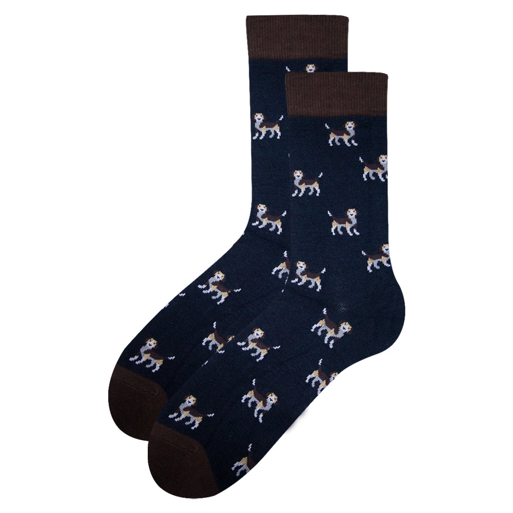 Pack of 3 - Playful Pattern Men’s Crew Socks