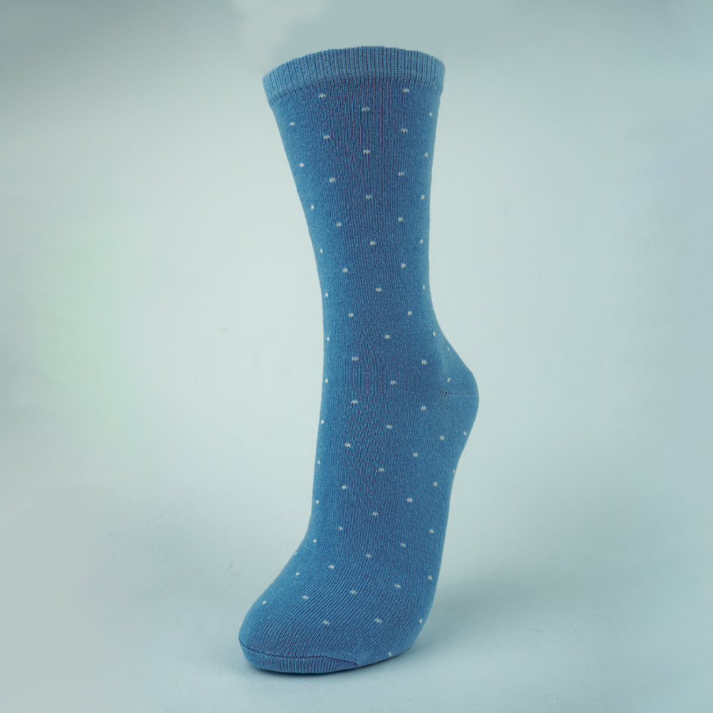 Girls Dotted Crew Socks