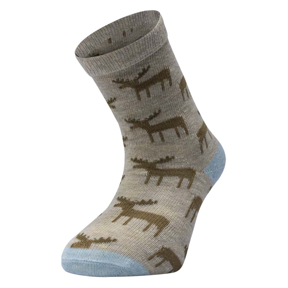 Unisex Moose Print Toddler Socks
