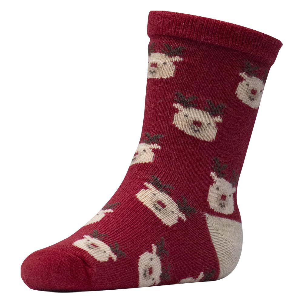 Cozy Reindeer Print Socks for Kids