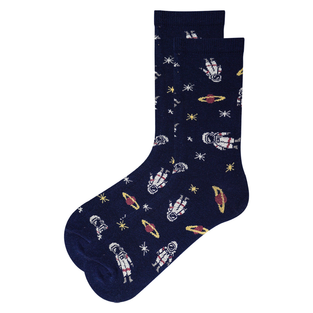 Boys Space Adventure Crew Socks