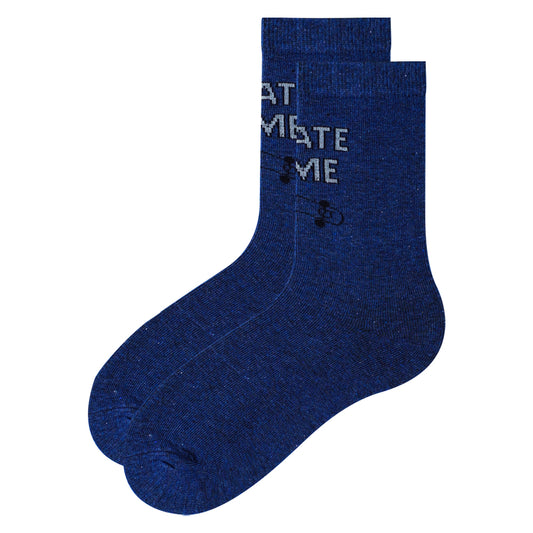 Boys Skate Time Print Crew Socks