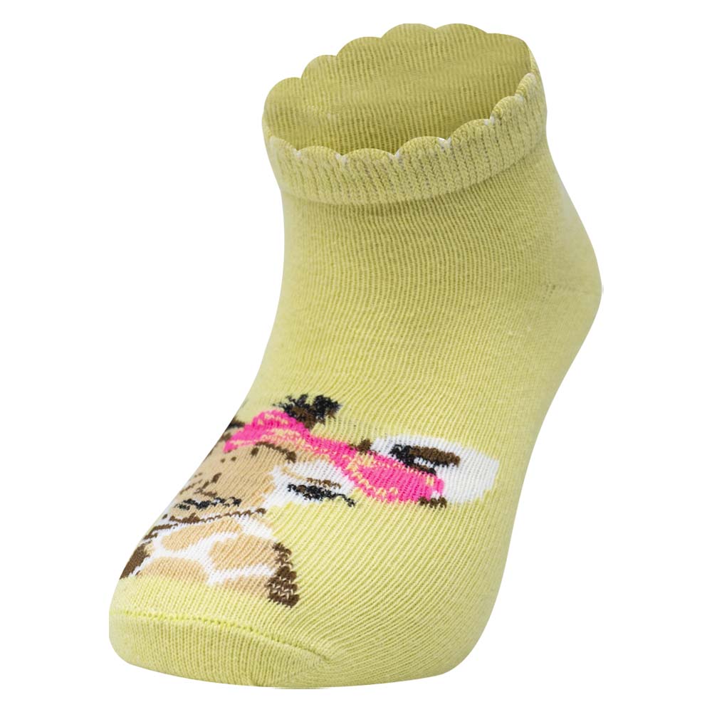 Girly Giraffe Ankle Socks for Girls