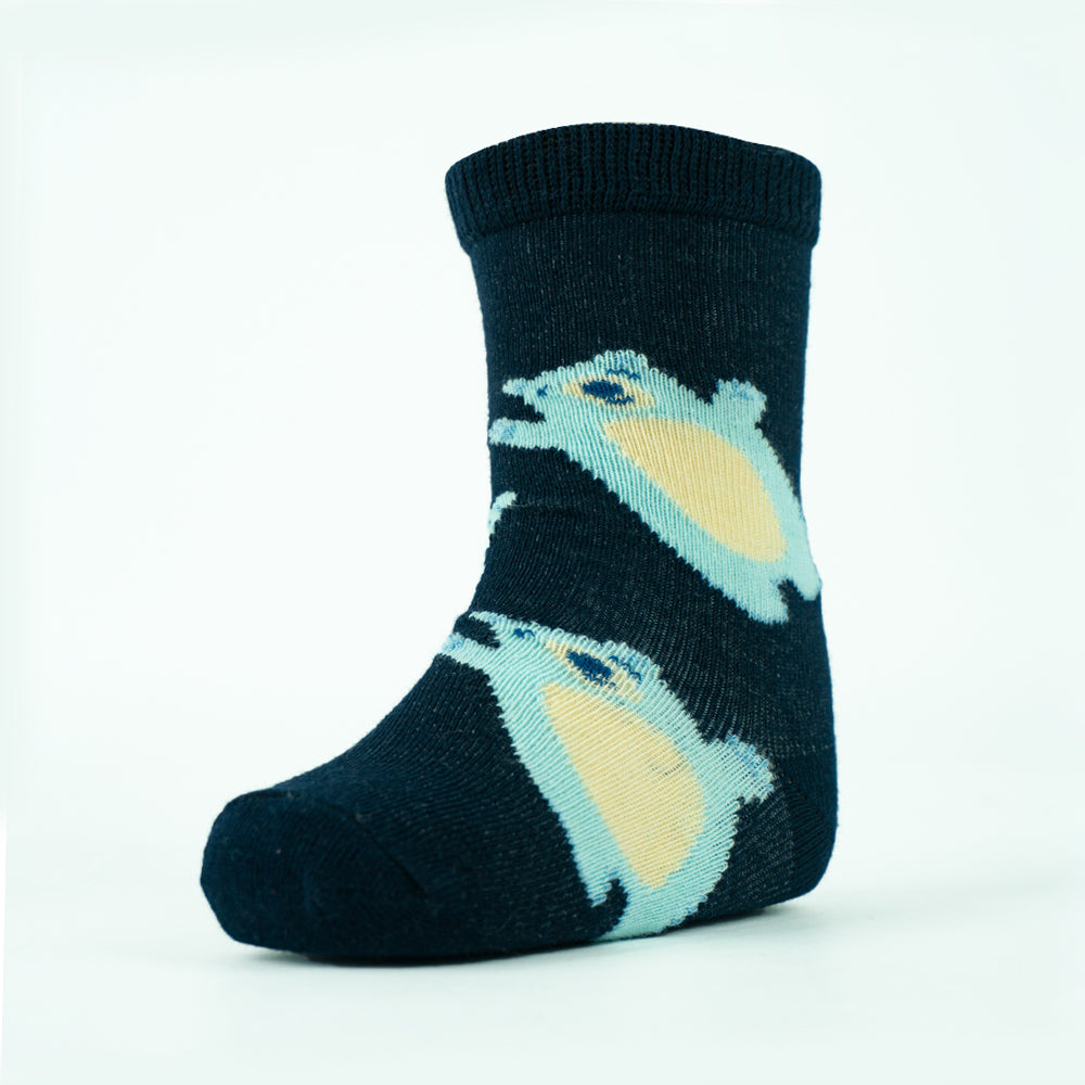 Polar Bear Crew Socks for Baby Boys