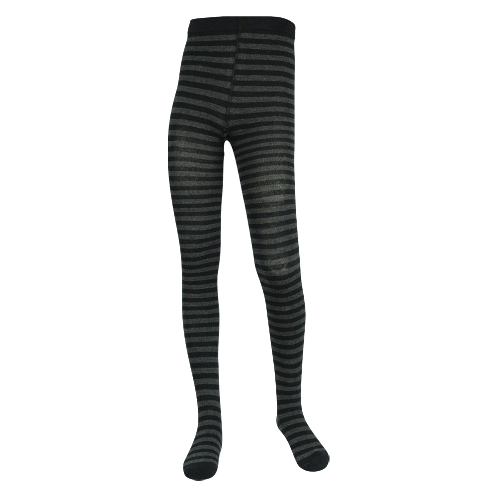 Girls Striped Cotton-Rich Tights