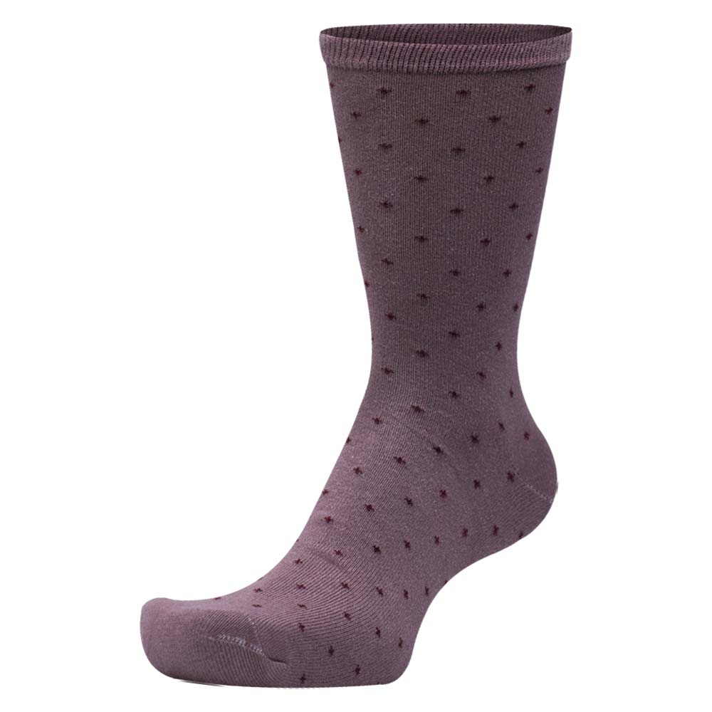 Women Dotted Purple crew Socks