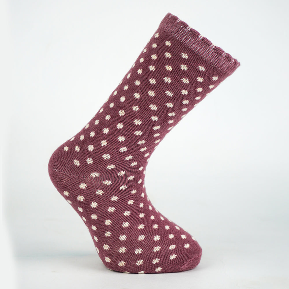 Polka Dot Ruffle Ankle Socks for Girls