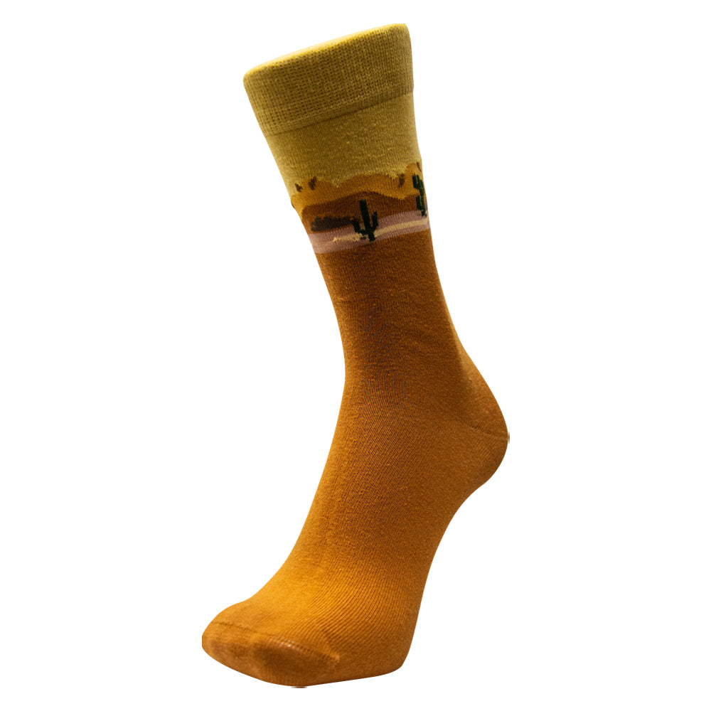 Men Desert Vibes Cotton Socks.