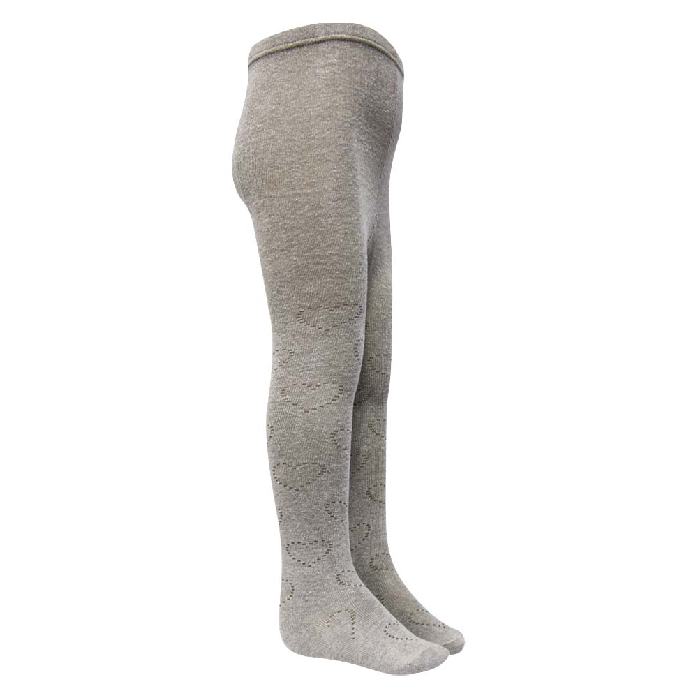 Cozy Knit Girls' Lacy Heart Pattern Tights (CJ)