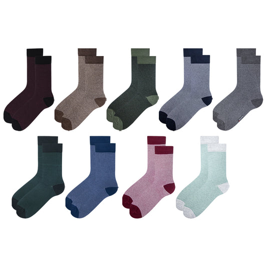 Men Elevated Stripe Crew Socks