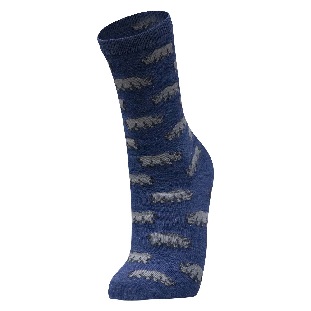 Rhino Print Boy's Crew Socks