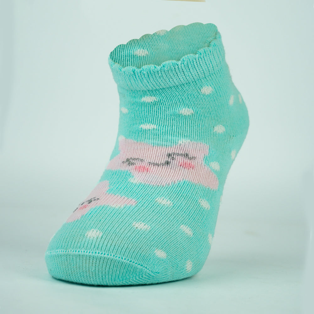 Star Fish Print Baby Ankle Socks