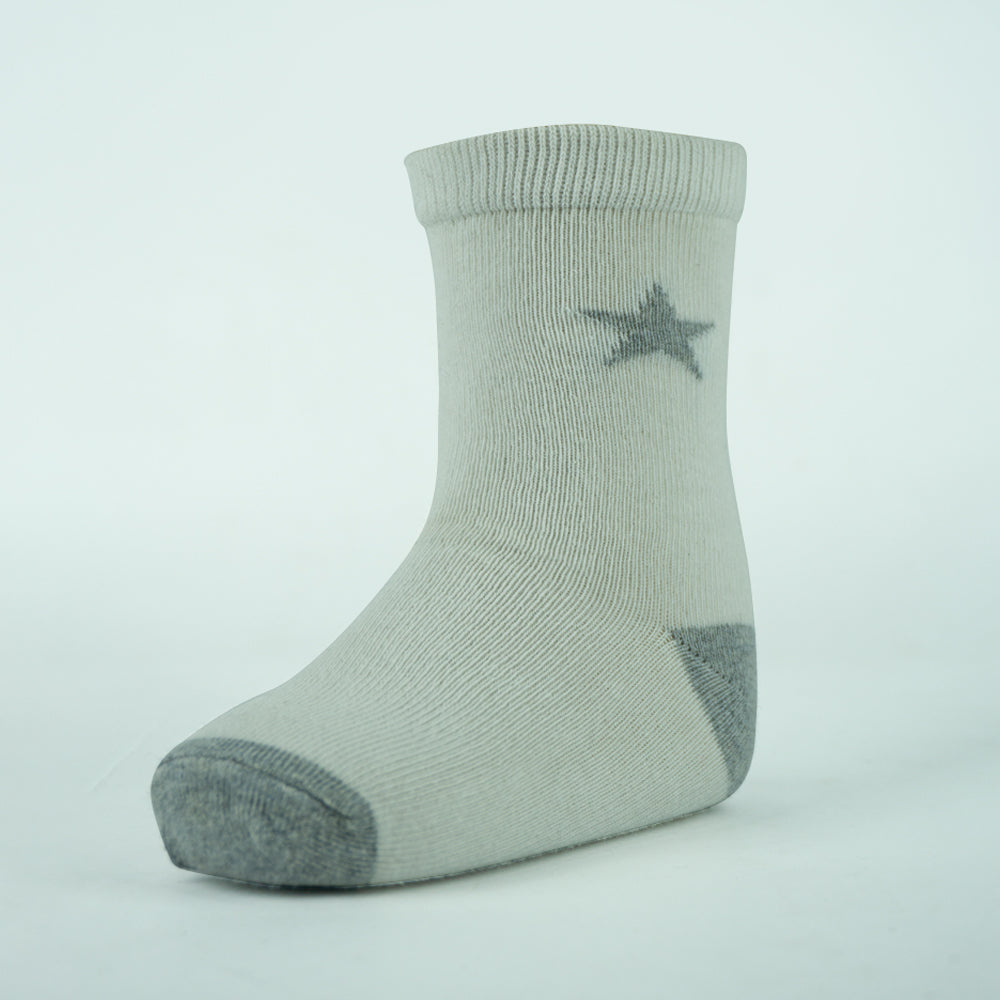 Star Print Crew Baby Girls Socks
