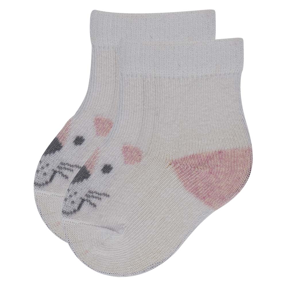 Adorable Kitten Face Baby Ankle Socks