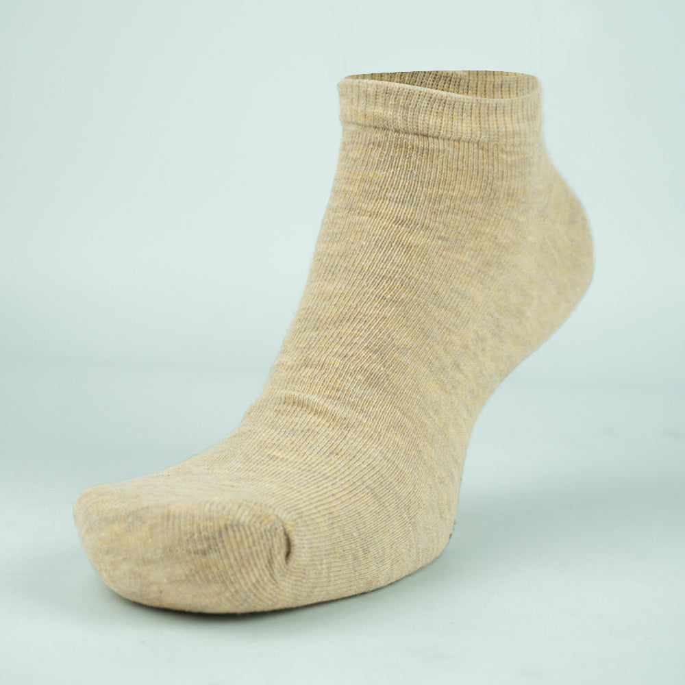 Unisex Beige Ankle Socks