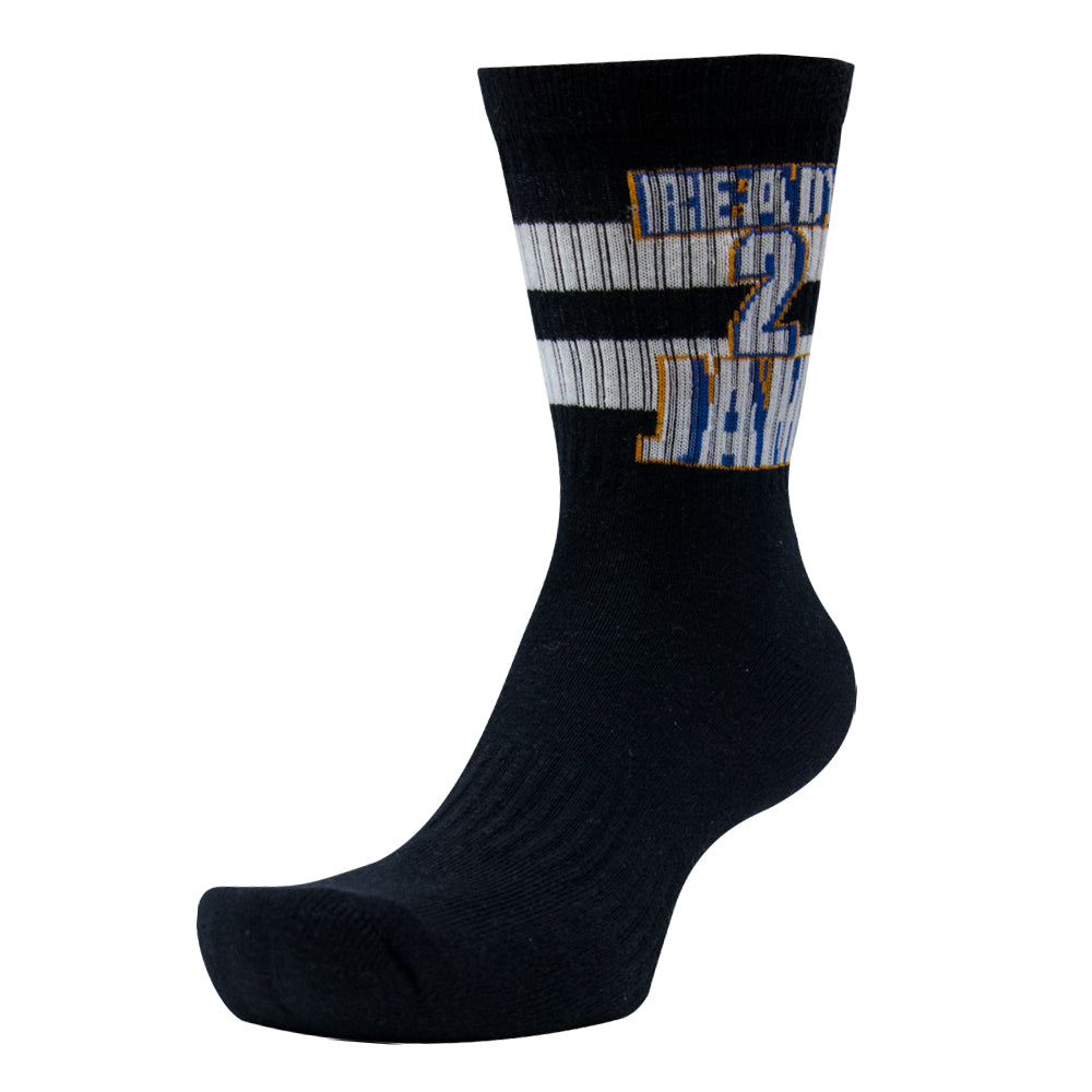Men Ready To Jam Sporty Black Crew Socks