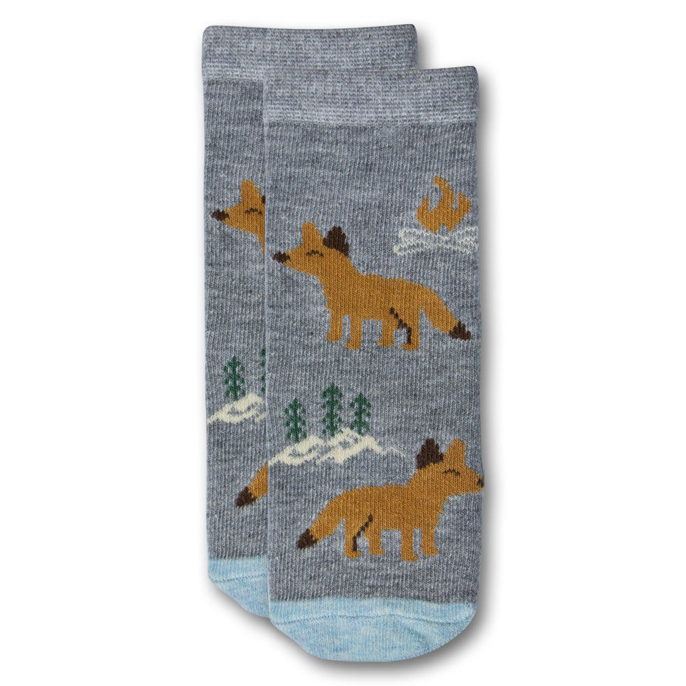 Girls Cozy Woodland Fox Socks