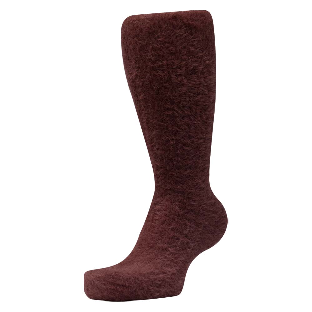 Cozy Maximalism Faux Fur Crew Socks