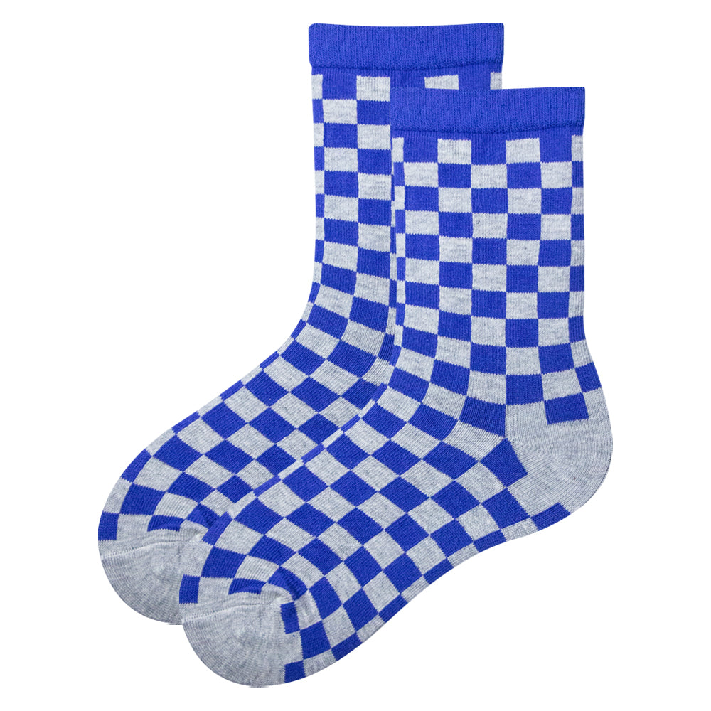 Pack of 2 - Boys Checkered Crew Socks