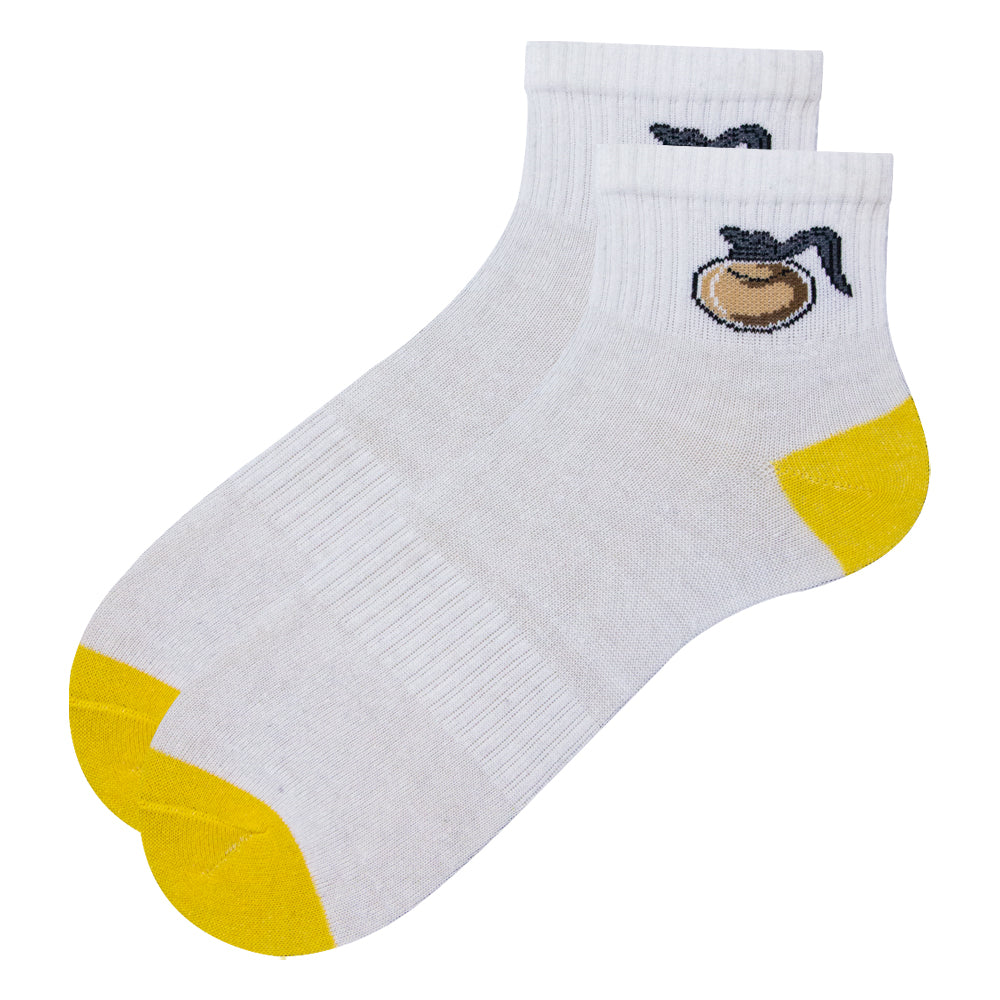 Women Fun & Cute Coffee Design Ankle Socks