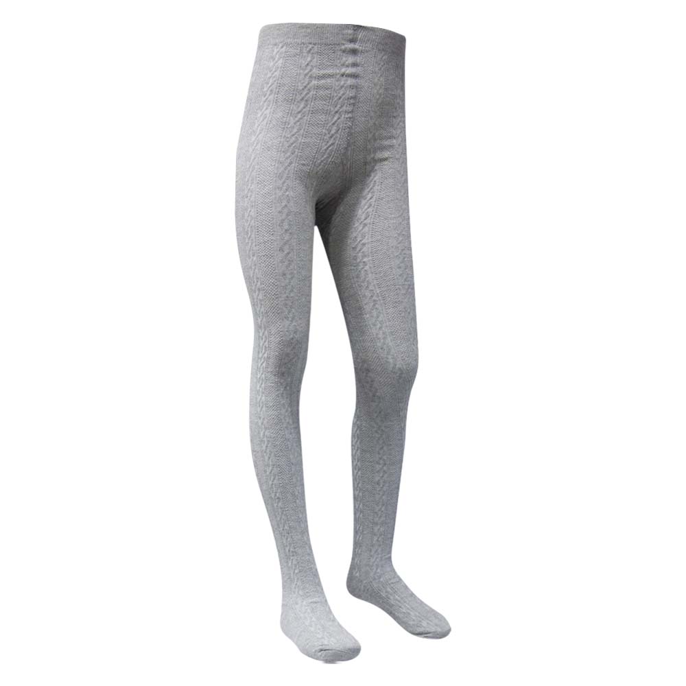 Stylish Grey Cable Knit Girl's Tights (OT)