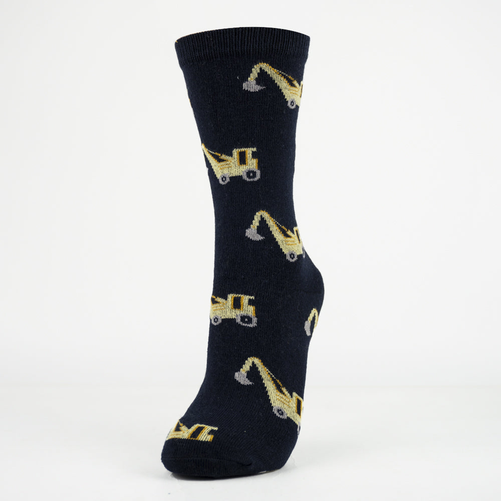 Boys' Crane Print Crew Socks